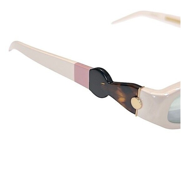 FAKBYFAK x Pilar Zeta SHARP & GRACE Sunglasses. Glossy Ivory & Pink Limited Ed. main image 9